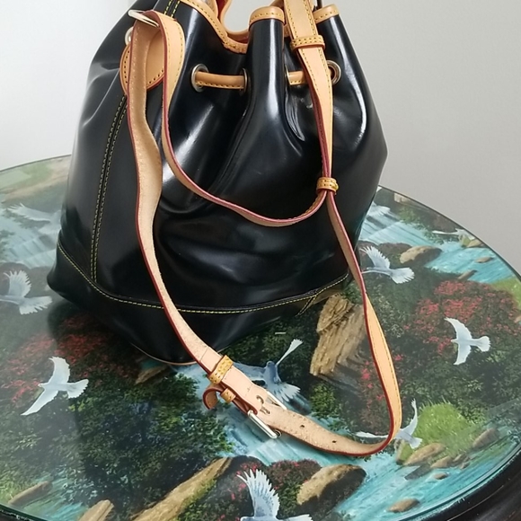 Dooney and Bourke Patent drawstring bag - Picture 3 of 10